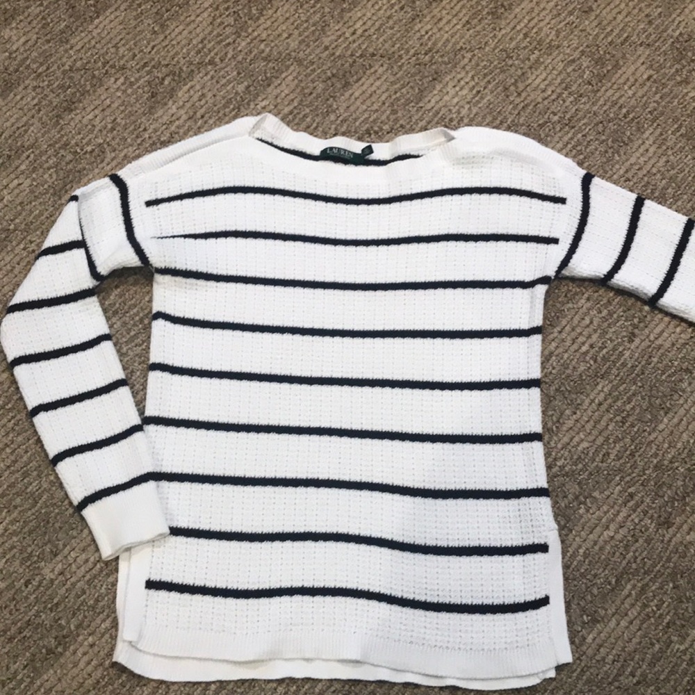 Lauren by Ralph Lauren striped sweater.